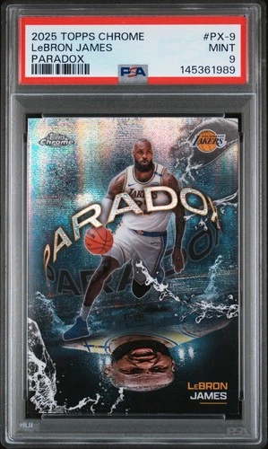 2025 Topps Chrome LeBron James Base (PSA 9)
