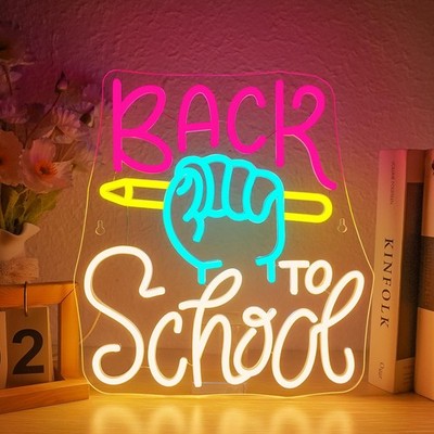 LED-Neon  Back to School    USB, Helligkeit einstellbar
