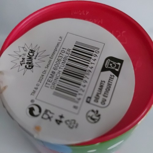 The Grinch Christmas Plastic Kids Cup Tumbler - Afbeelding 4 van 5