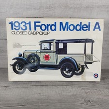 Vintage 1931 Ford Model A Closed Cab Pickup From Entex Model Kit In 116 Scale