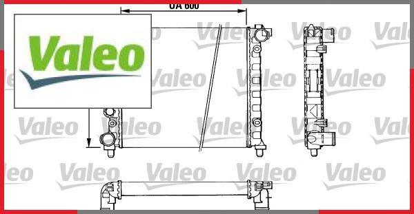 Radiateur de refroidissement moteur pour Seat Ibiza I essence et diesel 1984 à 1993