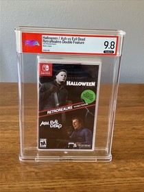 Halloween & Ash Vs Evil Dead Nintendo Switch Game Sealed A Graded PSA 9.8