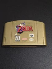 Zelda: Ocarina of Time Gold Collector's Edition (Nintendo 64, N64) Gold Cart