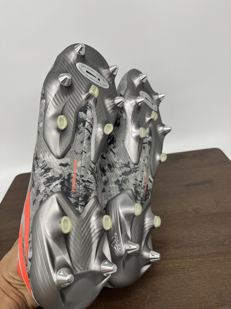 ADIDAS NEMEZIZ 19+ SG SOCCER CLEATS EF8284 GREY/SOLAR ORANGE