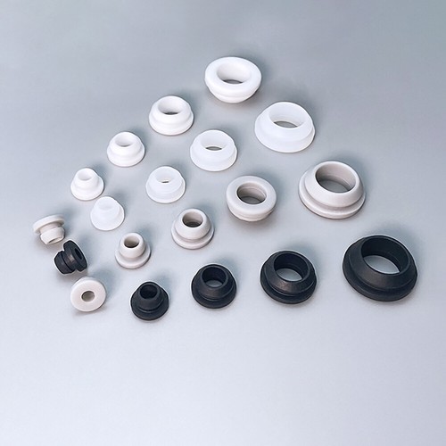 4.5-30mm Silicone Rubber Grommets Snap-On Plug Bungs Cable Wiring Protect Bushes