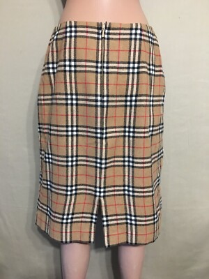 BURBERRY スカート Vintage 80s Burberry's Check Tartan Merino wool Skirt | eBay