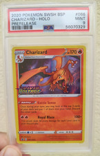 Charizard Vivid Voltage Holo Prerelease Black Star Promo SWSH066 PSA 9 MINT ENG