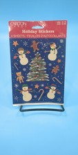 Carlton Cards Christmas Tree Snowmen Holiday Stickers NEW SEALED