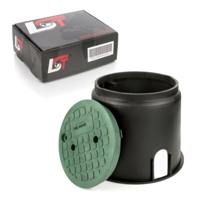 Ventilkasten Ventilbox mit Deckel rund 10'' Schacht Behälter Rain Bird Kugelhahn