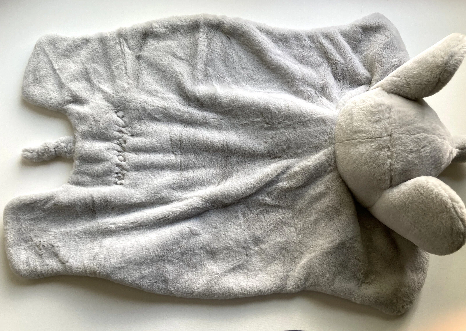Pottery Barn Baby NICHOLAS mono Elephant Critter Plush Play Mat $69 msrp NWOT 14