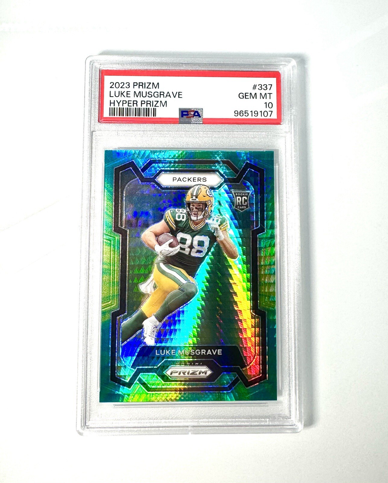 2023 Luke Musgrave Prizm /175 Hyper Rookie PSA 10 Gem Mint #337 (RC)