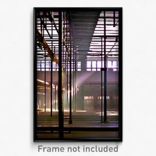 Pixel Art Poster - Majestic Warehouse (8 Bit Psychedelic Video Game Print)