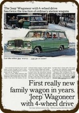 1965 Jeep Wagoneer 4x4 Station Wagon Vintage-look Decorative Replica Metal Sign