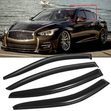 For 2014-2024 Infiniti Q50 Window Visor Vent Rain Guards Wind Deflector 4pcs Set