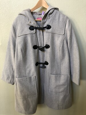 WOMAN WITHIN GRAY WOOL COAT JACKET SIZE 20W NEW