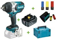 Makita DTW1002Z Akku-Schlagschrauber 18V 1000Nm + 1X Akku 5Ah + Koffer + ZubehöR