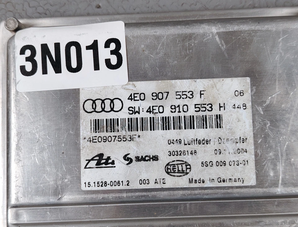 2003 2007 AUDI A8 QUATTRO ACTIVE SUSPENSION CONTROL MODULE 4E0907553F - Image 3 of 4
