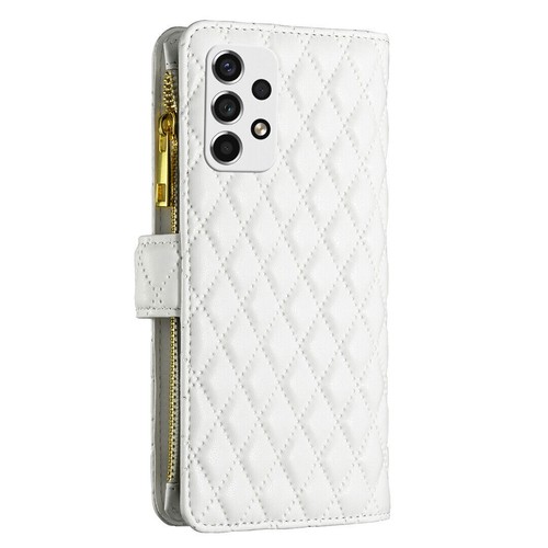 Grid Leather Card Wallet Phone Case For Samsung A12 A23 A13 A53 A73 A22 A32 A33 - Picture 25 of 71