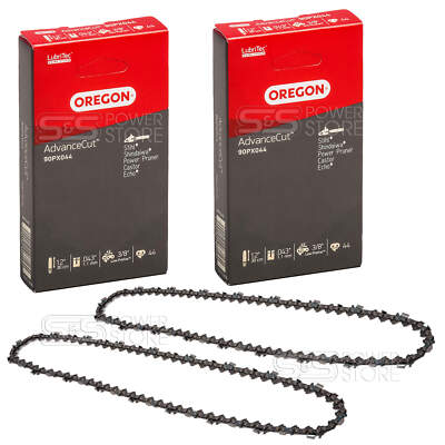 2 x Oregon 90PX044E Sägekette Micro-Lite PICCO Ersatzkette 3/8'' 1,1mm 44TG 30cm