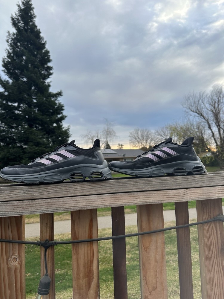 Adidas shoes Quadcube running EG4390 men's running shoes sneaker Black Size 12.5