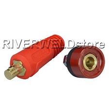 RIVERWELD TIG Welding Cable Panel Connector Plug Socket DKJ DKZ35-50 315A 2pcs