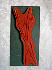 Fishing rod rubber ink stamp used
