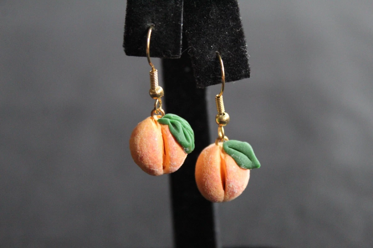 Vintage Crown Trifari Tutti Fruity Fruit Salad White Acorn Clip Earrings |  carriescouture