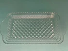 Vintage 9.75” Anchor Hocking Wexford Glass Rectangular Party Appetizer Tray