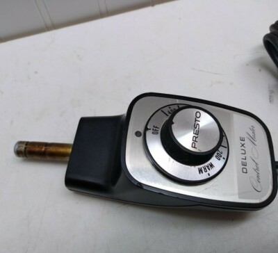 Heat Control Presto Power Cord Electric Deluxe Master Skillet Slow