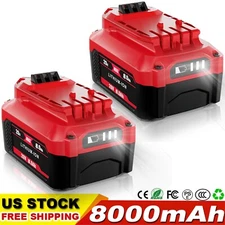 2x 20V 8.0Ah For Craftsman V20 20Volt MAX Li-ion Battery CMCB204 CMCB202 CMCB206