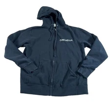 Official Coachella Hoodie Black Full Zipper Sweatshirt Size Medium