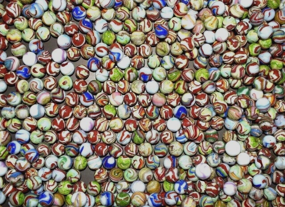 🤡➖⏩ Лот из 6 DAS Carnival run 👽 Aventure Marbles Размер в диапазоне от 0,687 до 0,750 дюйма M - Изображение 3 из 3