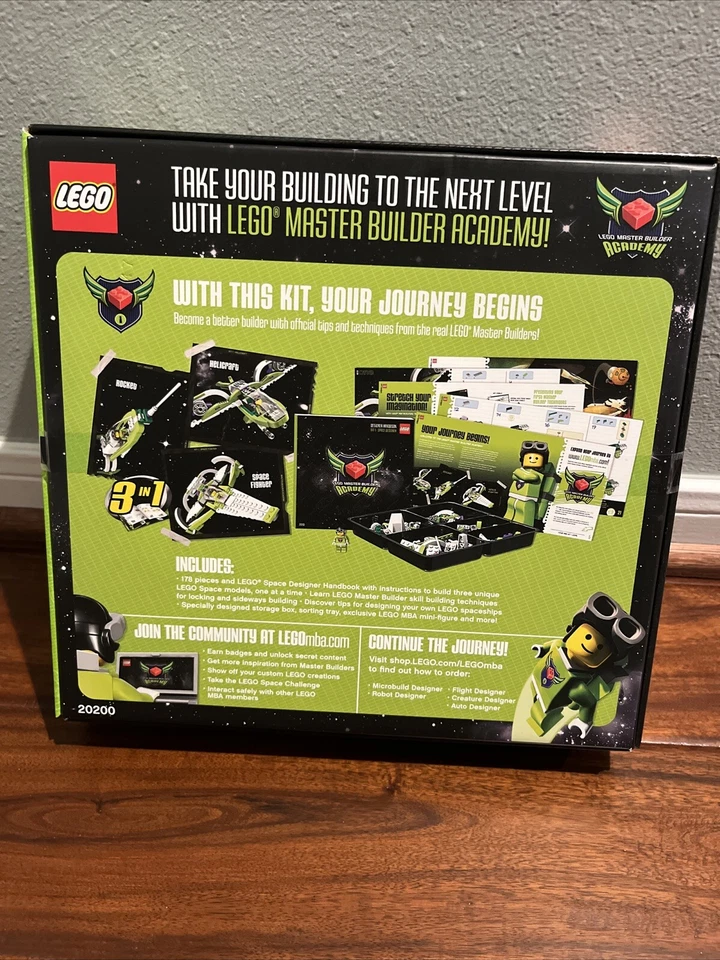 LEGO Master Builder Academy Level One Space Designer 20200 Retired New Sealed - Image 2 of 2