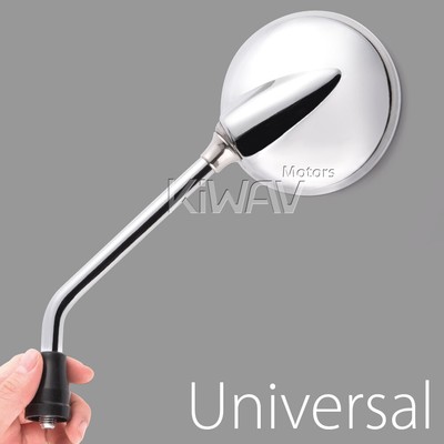 Proven Chrome Finish Rear Side View Mirrors Plump M10 & 5/16'' for Vespa GTS 300