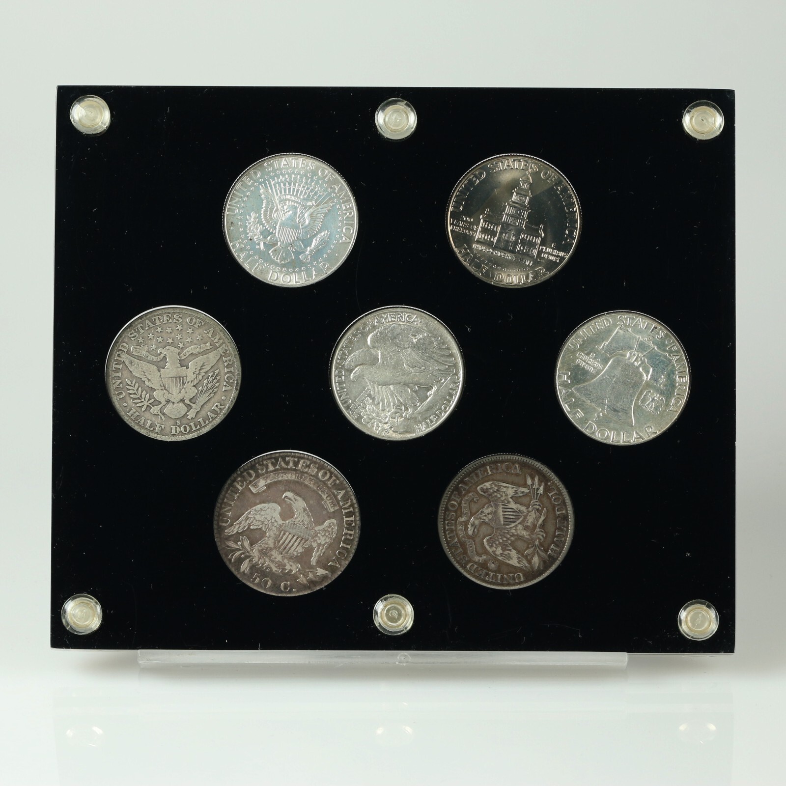 U.S. Type Half Dollar Coin Set In Old School Capital Plastic Holder eBay