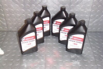 Mercury Quicksilver High Performance Gear Oil SAE90 92-8M0222063 /858064K01 6 Pk
