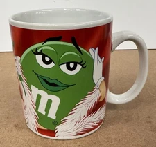 M&M Galerie Ceramic Coffee Hot Chocolate Mug Green Girl