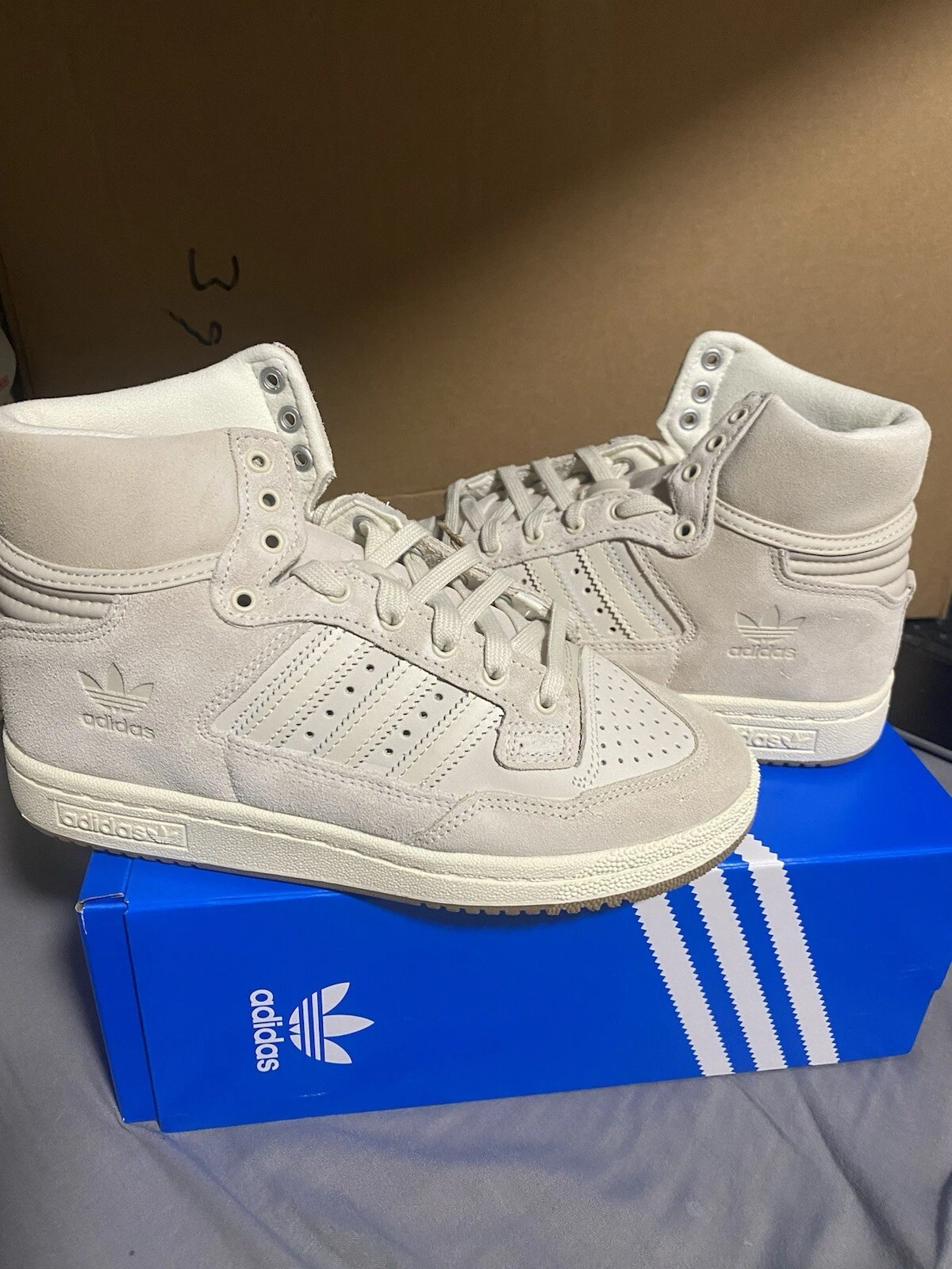 Adidas centennial 85 hi crema taglia 4 1 2 (4 5) taglia UK