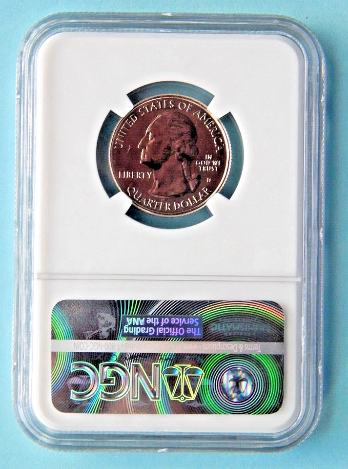 2015-D 25C Homestead NP NGC MS67 PL Early Releases - Type 1 - Clad - 4271434 - Image 2 of 2