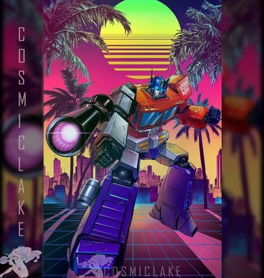 TRANSFORMERS #17 RETRO 80'S MIAMI OPTIMUS VIRGIN FOIL VARIANT LTD 750 PR 2/12  