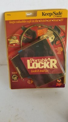 Portable Locker Keep/Safe Lock and Go by Sentry Has Cable Great for Travel New