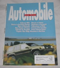 Automobile Magazine Special Issue 1995, Great Drives Jeep Grand Cherokee Orvis