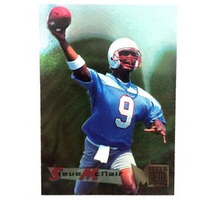 Steve McNair 1995 Fleer Metal Rookie Card #77 NFL Houston Oilers . rookie card picture