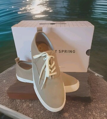 Tan Leather Cushion Insoles Men's Shoes Call it Spring Vegan Sneakers Size 9.5