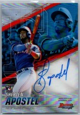 2021 Bowman's Best of Refractor Rookie Auto RC Sherten Apostel #B21-SA