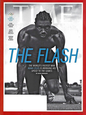 TIME MAGAZINE-JULY 15, 2024-THE FLASH-NOAH LYLES--OLYMPICS GUIDE-Brand New