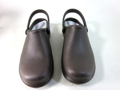 NATURAL UNIFORMS WOMENS ULTRALITE CLOGS WITH STRAP,BROWN,US SIZE 10,NEW
