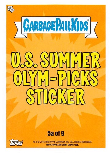 GARBAGE PAIL KIDS 2016 SERIES 1 AMERICAN AS APPLE PIE PICK-A-CARD BASE STICKERS - Picture 423 of 441