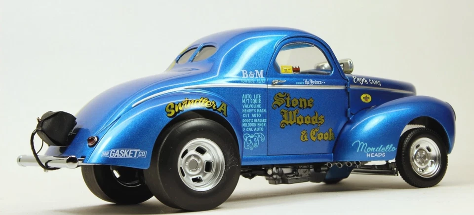 NHRA 1Hot Rod Race Car Dragster18Classic24Custom12Concept1930GT1940Carousel BLUE - Image 3 of 4