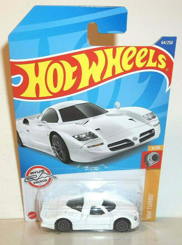 2022 HOT WHEELS 1:64 HW TURBO 4/10 WHITE 1998 NISSAN R390